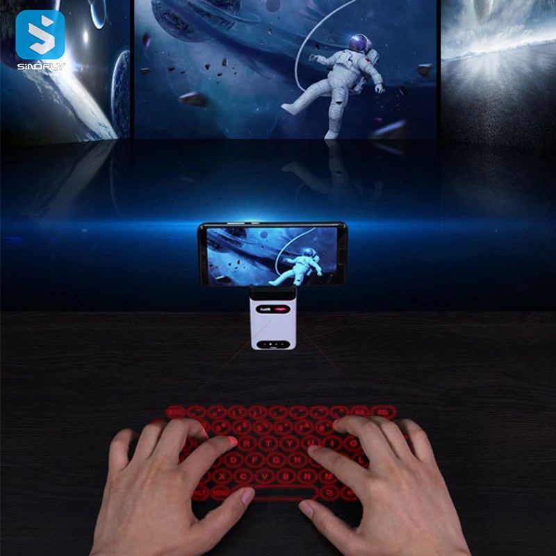 Laser projection virtual laser keyboard
